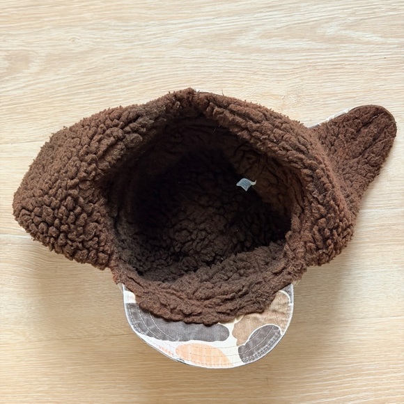 RARE Vintage Columbia Gore-Tex Camo Winter Hat Sherpa Lined Ear Flaps USA L/XL - Picture 5 of 8